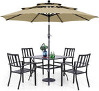 PHI VILLA 5 Piece Outdoor Dining Set by PHIVILLAThepioneerofcomfortablehouseholdsupplies