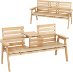 Tangkula Outdoor Fir Wood Bench by TANGKULA