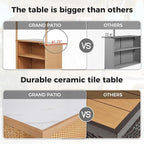 Grand patio Outdoor Tiki Bar Set - Image 3