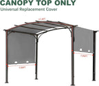 85''x 208'' Universal Doubleton Steel Pergola Replacement Cover - Image 2