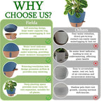 12/10/8 inch Plant Pots, Large Plastic Self Watering Planters - Image 8