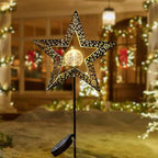 TAKE ME Star Solar Lights Garden Outdoor Decor Waterproof Metal Solar Stakes - Image 9