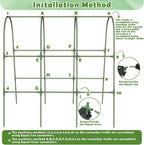 Cucumber Trellis for Raised Bed, Garden Arch Trellis for Climbing Plants Outdoor - Image 7