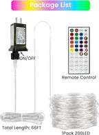 66Ft 200 LED RGB Color Changing Christmas Fairy Lights Plug in, Waterproof - Image 4