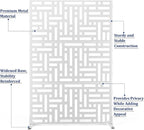 Outdoor Privacy Screen, Freestanding Privacy Fence Panels - Image 3