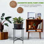 Plant Stand Indoor Outdoor, Round Metal Corner Plant Stand - Image 8
