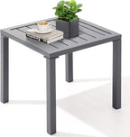 Crestlive Products Aluminum Outdoor Side Table, Pool Lounge Chair Side Table by CrestliveProducts