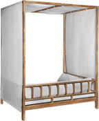 Scott Living Outdoor Acacia Wood Daybed - Image 6