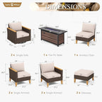 Sophia & William Patio Furniture Set - Image 7