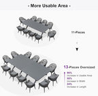 PURPLE LEAF 13 Pieces Oversized Patio Dining Set - Image 6
