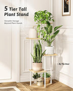 Tall Plant Stand Indoor 5 Tiered Plant Shelf - Image 4
