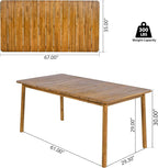 Christopher Knight Home Kclent Outdoor Acacia Wood Dining Set - Image 5