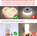AC 110V COB LED Strip Lights Outdoor Waterproof 65.6ft, 4000K Natural White - Image 6