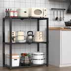 3-Shelf Storage Shelving Unit Metal Rack Heavy-Duty 28"x13.5"x33.5" - Image 5