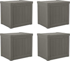 Suncast SS500ST 22 Gallon Small Resin Outdoor Patio Storage Deck Box by Suncast