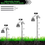 FEED GARDEN [Upgrade Version 76 Inch Three Shepherd Hooks - Image 2