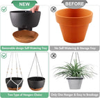 Set of 2-10 Inch Hanging Planters - Image 6