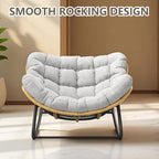 Oversized Papasan Rocking Chair - Image 5