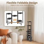 LASZOLA 7 Tiered Folding Tall Plant Stand Indoor - Image 2