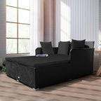 RELAX4LIFE Rattan Patio Outdoor Daybed, Wicker 2-Person Sunbed Loveseat - Image 8