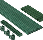 MAXPACE 62pcs Garden Stakes Kit: Includes 20 Sets of Fiberglass Plant Sticks by MAXPACE