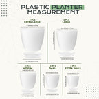 Utopia Home - Plant Pots Indoor - 7/6.6/6/5.3/4.8 Inches Flower Pots - Image 2
