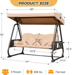 3 in 1 Outdoor Porch Swing - Image 8
