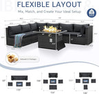 NICESOUL Extra Large Rattan Patio Furniture Set - Image 4