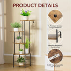 Plant Stand Indoor with Grow Light, 5-Tiered Tall Plant Stand Indoor, Metal - Image 5