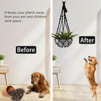 Artilady Black Plant Hanger Macrame Hanging Planter - Image 6