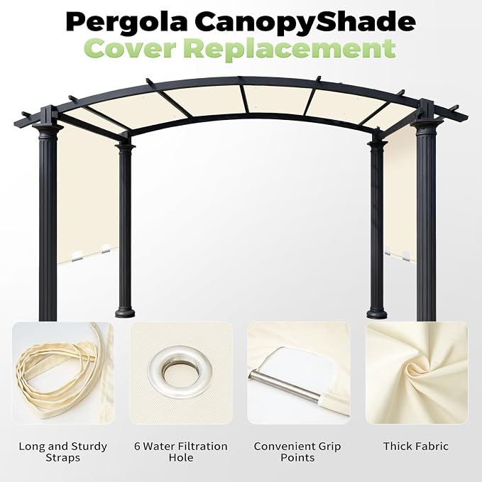 85'' x 208'' Universal Pergola Replacement Cover - Image 6