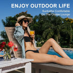 ROJIK Outdoor Chaise Lounge Chair - Image 4