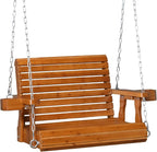 VINGLI Heavy Duty 440 LBS 1-Person Wooden Patio Porch Swing by VINGLI