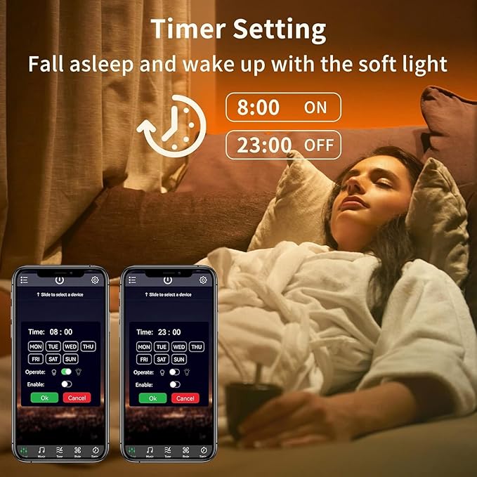 KSIPZE 98ft Led Strip Lights RGB Music Sync Color Changing Bluetooth Led Lights - Image 4