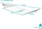 Sunnydaze Woven Double Hammock for Outside - Image 3