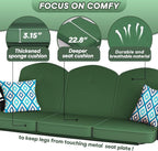 3 Seat Outdoor Porch Patio Swing - Image 5