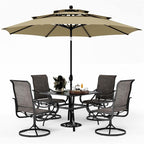 PHI VILLA Patio Table and Chairs Dining Set by PHIVILLAThepioneerofcomfortablehouseholdsupplies