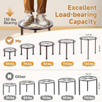 5 Pack Metal Plant Stand, Anti-Rust Iron Plant Stands - Image 2