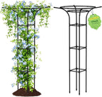 Garden Trellis for Climbing Plants Outdoor, 65 Inch Mushroom Top Trellis for by MYMULIKEHOME