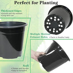32-Pack 1.5 Gallon Nursery Pots, Thickened Soft Seed Starting Container - Image 3