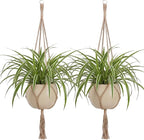 EBOOT 2 Pack 33 Inch Large Macrame Plant Hanger Rope to Hang Flower Pot Plant by eBoot