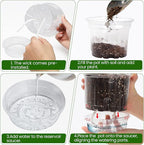 MIXC 18 Packs 6.5/5/4 Inch Self Watering Pots - Image 5