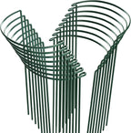 HiGift 16 Pack Plant Support Stakes, Half Round Metal Garden Plant Stake Indoor by HiGift