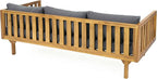 Merax Outdoor Acacia Wood Conversation Set - Image 4