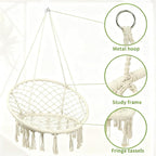 Goutime Hammock Chair, Macrame Hanging Swing Chairs - Image 2