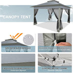 COBIZI 12x12 FT Pop up Gazebo on Clearance Outdoor pop up Canopy Tent, carpas - Image 2