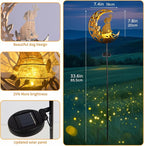 JOBOSI Solar Moon Dog Decorative Light Gifts, Solar Moon Dog Moving Decorative - Image 4