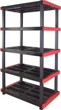 CX Craftsman 5-Tier Highly Durable Storage Rack, 5 Shelves That Support up to by BLACKYELLOW