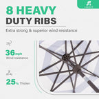 JEAREY 9FT Outdoor Patio Umbrella - Image 7