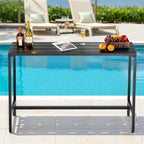 VEVOR Outdoor Bar Table, 55 x 15 in Patio Bar Table, Waterproof Top & Sturdy - Image 2